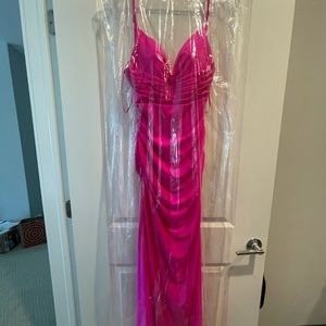 Pink Silk Gown